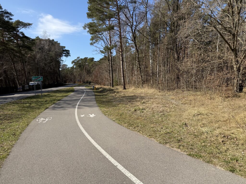 Fahrradweg in Rewal nach Pobierowo