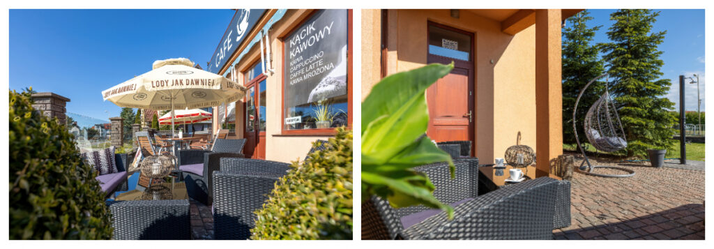 Sommerterrasse vom Cafe Europa in Rewal